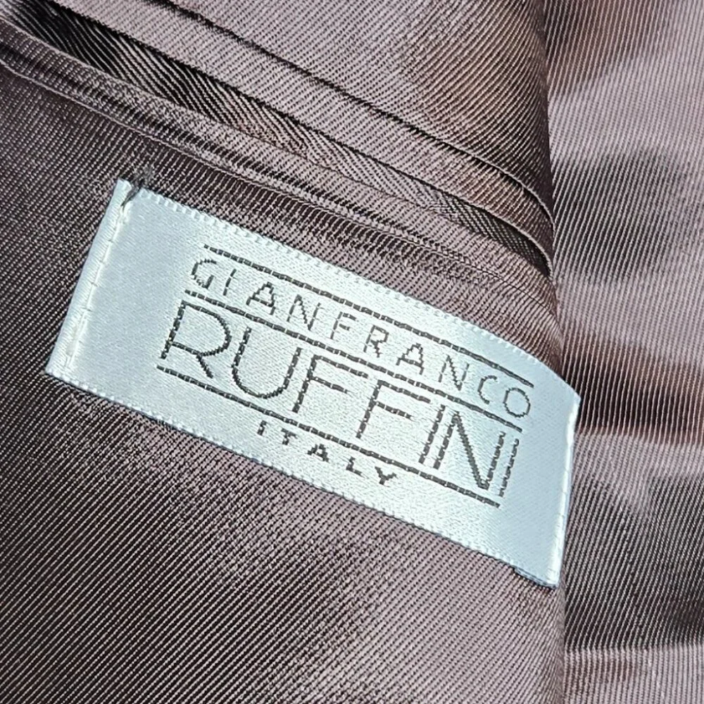 Gianfranco Ruffini Italy Houndstooth‎ Plaid Blazer Men Sport Jacket Office R-42